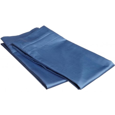Superior  Egyptian Cotton 650 Thread Count Solid Pillowcase Set  King-Medium Blue 650KGPC SLMB